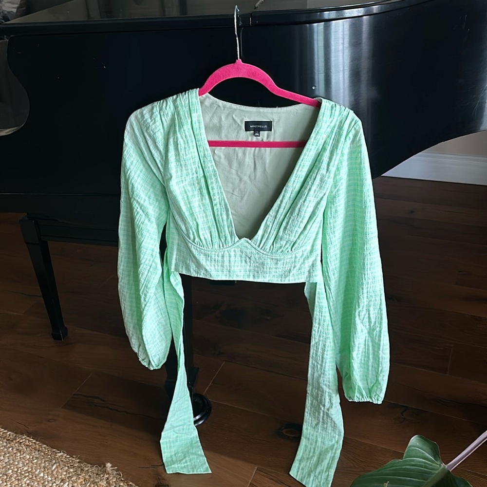 Majorelle crop top blouse